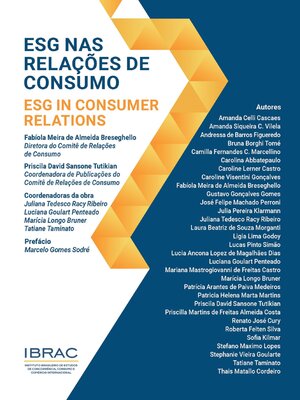 cover image of ESG nas relações de consumo